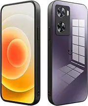 [XINYEXIN] Gradient Glass Phone Case for Oppo A57 4G / Oppo A57s 4G / Oppo A77 4G Cover - Slim Protective, Soft Silicone Bumper, Shockproof and Scratch-resistant - Purple