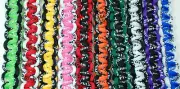 8" Titanium Power Twisted Tornado Bracelet Paracord Style 2 Rope Tone Balance