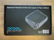Alphacool NexXxos XT45 X-Flow Radiator140, 140mm x 1, Single Fan, Black