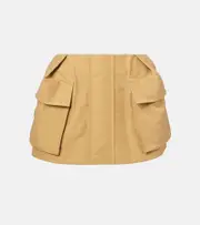 [Sacai] Sacai Cotton-blend shorts AU 10 beige