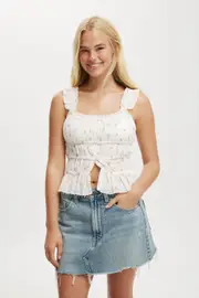 [Cotton On Women] Cotton On Women - Original Denim Mini Skirt - Breeze blue worn 14 BREEZE BLUE WORN