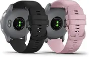 Bands for Garmin Vivoactive 4S / Venu 2S / Venu 3S / Vivomove 3S, Soft Silicone Sports 18mm Quick Release waterproof Replacement Watch Strap for Garmin Forerunner 265S/255s/255s Music, 2 Pack