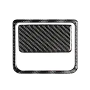 Car Carbon Fiber Front Passenger Seat Storage Box Decorative Sticker For Mazda Axela 2017-2018