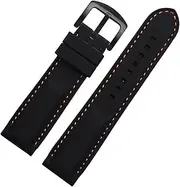[KAVJU] Men Silicone Watchband 20mm 22mm 24m For MIDO citizen omega sport Rubber Replacement Strap Red blue orange white soft bracelet