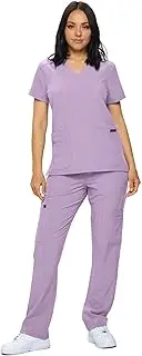 [Monarch Uniforms] Scrub Sets in Regular and Petite Stretchy Scrubs for Women Set of Scrub Top and Scrub pants