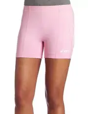 NWT ASICS Baseline Women's Volleyball Short, Pink, XX-Small