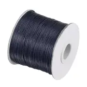Beading Thread Bracelet Weave Craft Cord 0.8mm 159M/Roll, Dark Blue
