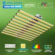 Phlizon FC-E8000 800W LED Grow Light Full Spectrum Plants Hydroponics Veg Flower
