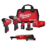 M12 FUEL 12-Volt Li-Ion Brushless Cordless Hammer Drill and Impact Driver Combo