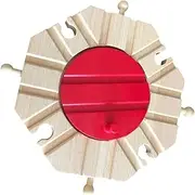 HOOTNEE 1Set Wooden Railway Track Components Set DIY Assembled Train Track for Easy to Assemble Creative Play Compatible with Various Train Models