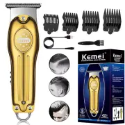 Kemei Zero Gapped Hair Clippers Cordless Men's USB Hair Trimmer Salon Barber USA