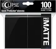 Ultra Pro Eclipse Matte Deck Protector Sleeves, Jet Black, Standard, (Pack of 100)