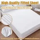 Waterproof Mattress Cover Protector Fitted Bed Top Sheet for Double or Queen