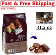 New HERSHEY'S NUGGETS Assorted Chocolate, Halloween Candy Party Pack, 31.5 oz
