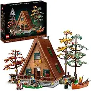 LEGO Ideas A-Frame Cabin Set for Adults, Countryside DIY House Model Building Kit, 4 Customisable Minifigures & Animal Figures, Arts & Crafts Activity for Women & Men 21338
