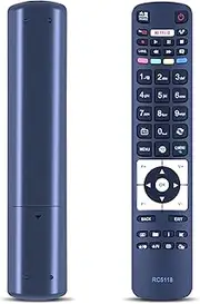 RC5118 30090680 Remote Replacement for TEAC Smart LED TV LE32A318HD LE40A318FHD LE49A318FHD LE49A518UHD LE55A518UHD LE43A518UHD LE65A518UHD LE49A718UHD LE55A718UHD LE65A718UHD LE55A4S1UHD LE40A4S1FHD