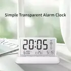 Multifunctional Transparent Alarm Clock LCD Digital Table Clock Desktop Clock
