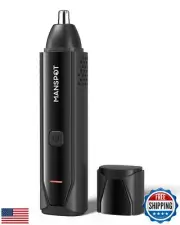 MANSPOT Nose and Ear Hair Trimmer for Men, 10000-RPM Electric Nose Trimmer fo