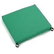 20-inch by 19-inch Spun Polyester Chair Cushion (Set of Two) Black