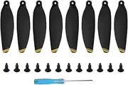 8Pcs Foldable Quick Release, for DJI, for Mavic, for Mini, Propellers 4726F Low Noise Propellers, for DJI, for Mavic, for Mini, Drone Accessories Propeller Prop(Black Gold)
