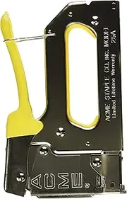 Acme Staple 654025B 25A Staple Gun with Bottom-Load Magazine Crown, 1/4"