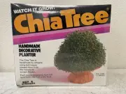 Vintage Chia Tree With Star Light Handmade Planter Unopened Sealed Star Changed