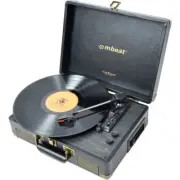 MBEAT TR166BLK Bluetooth Cassette Turntable Retro Design