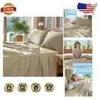 100% Egyptian Cotton 1000 Thread Count Queen Bed Sheets - Luxurious & Breathable