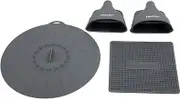 Instant Pot Electric Pressure Cooker Official Starter Accessories Set - Pair of Mini Mitts, Heat Resistant Mat/Pot Holder, and Suction Sealing Lid