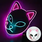 Halloween Demon Slayer Mask Japanese Anime Carnival Masquerade Fox Mask Anime Cosplay Ghost Blade Mask