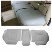 Grey Car Rear Seat PU Leather 3D Surround Car Seat Protector Rear Seat Cover (for: Fiat)