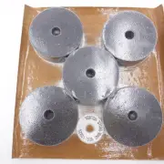 Lot of 5 Norton 60 Grit Grinding Wheels 3" x 1" x 1/2" 37C60-MVMT
