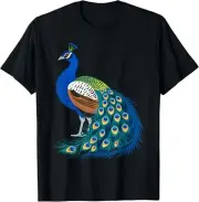 Beautiful Blue Peacock Teal Feathers Bird Lover Men Women T-Shirt Hoodie