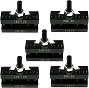 JSCJCAS 5pcs AXA #1 Quick Change Tool Post Turning & Facing Holder 250-101 250-100