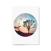 Scandi Circle Landscape Kitchen Minimal Wall Art #3