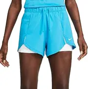 [Nike] Women`s Dri-Fit Swoosh Mid-Rise Brief-Lined Running Shorts