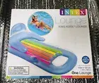 Intex King Kool Lounge Inflatable Swimming Pool Lounger with Headrest