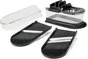 Kyocera Ceramic Grater Mini Slicer Set, 7.1-inch x 4.1-inch x 3.4-inch, Black