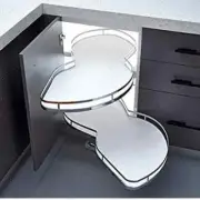 Blind Corner Pull Out Organizer Swing Right/Left Lazy Susan for Corner Cabinet