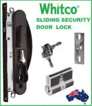 Whitco W865317 Sliding Security Screen Door Lock Leichhardt with keys Cylinder