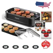 Versatile Indoor Electric Grill - Non-Stick, Removable Plates & Easy Clean-Up