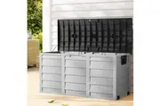 Gardeon Outdoor Storage Lockable Box Weatherproof 290L (Green, Grey, Dark Grey)