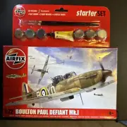 Airfix 1:72 Boulton Paul Defiant Mk I Aircraft Starter Set w/Paint & Glue Kit