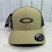 Oakley Ellipse Mesh Humus Stretch Flex Fit Hat Size Small/Medium Cap New NWT