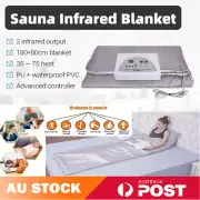 Multifunction Sauna Spa Blanket Infrared Heated Salon Body Mat Far Detox Therapy