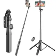 70.6" Phone Tripod Stand & Selfie Stick Tripod, Extendable Cell Phone Tripod ...