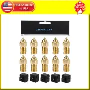 Creality Original Ender 3 V3 SE Nozzle Kit,10Pcs 0.4mm Brass Nozzles, 5Pcs