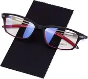 [COLOSSEIN] Classic Titanium Optical Eyeglasses Frame, TR90 Frame Nickel Alloy Bendable Arms and Rubber Tips