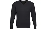 Mens Advatex Varesa Wool Pullover Jumper Cardigan V Neck - Charcoal - XL