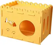 Totority Detachable Felt Cat Nest and Scratch Board Breathable Non Shedding Pet House for Cats and Dogs Durable Simple Style for Indoor Outdoor Use